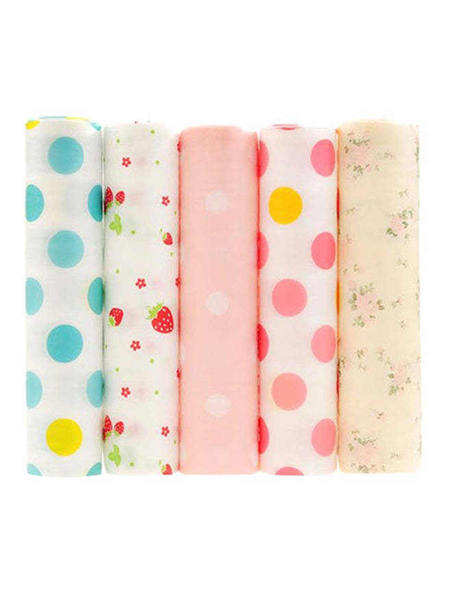 Generic 5-Piece Non-Adhesive Dot Print Table Paper Set 