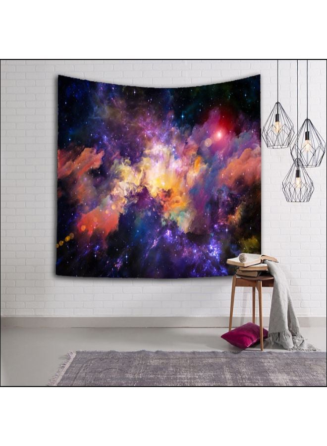 3D Digital Sky Swirling Wall Hanging Poster Multicolour 200 x 150cm