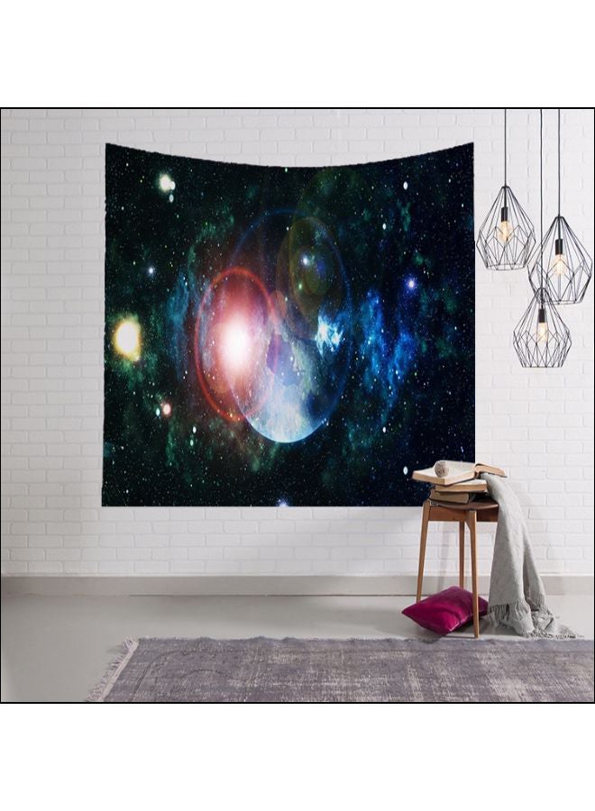 3D Digital Sky Swirling Wall Hanging Poster Multicolour 200 x 150cm