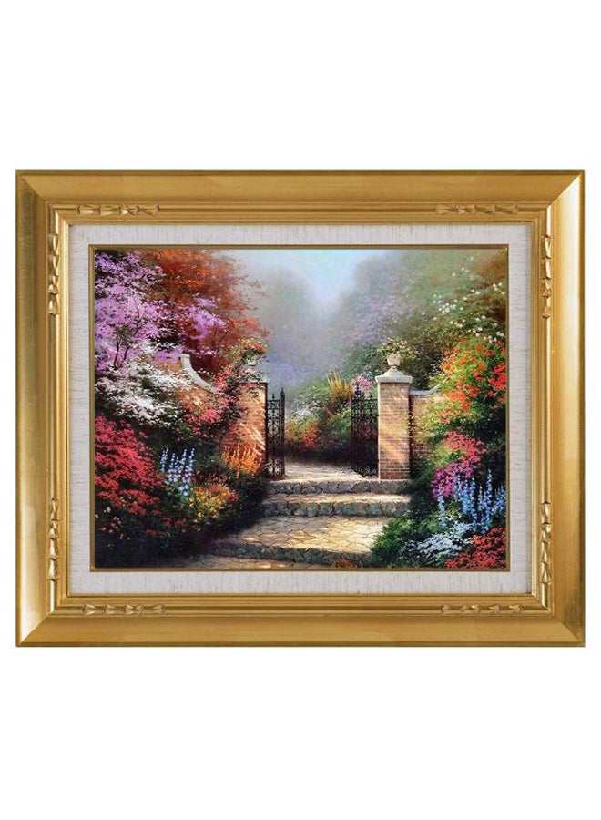 3D Scenery View Bathroom Wall Sticker Multicolour