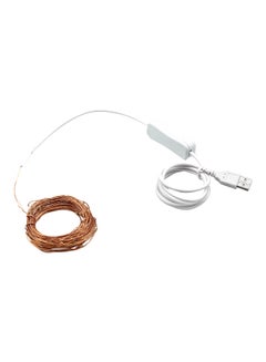 Generic LED Copper Wire String Decoration Light With Switch Warm White 14 x 10 x 4cm  - Image 1