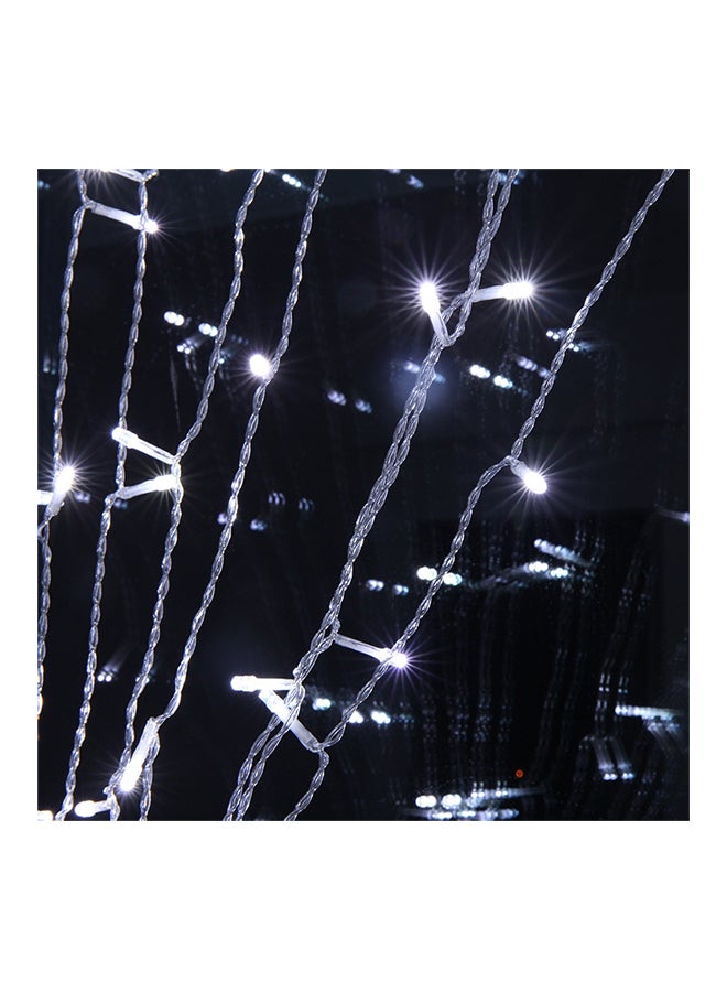 Waterproof 100 LED Bulb Decorative String Light With 8 Model Functions White 25 x 18 x 7cm