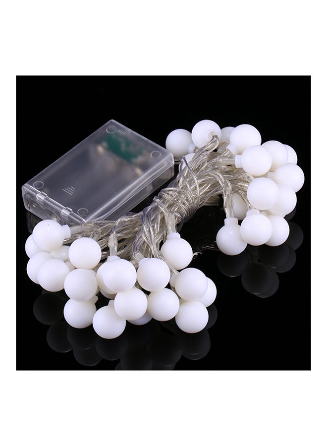 Generic - 40 LED Decoration Powered String Light White 17 x 8 x 4cm - Image 1