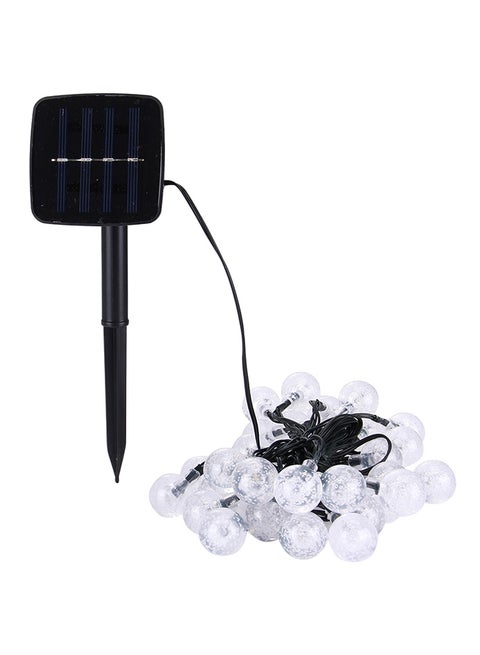 LED Waterdrop Shape String Light, Solar Panel White 16 x 15 x 5cm