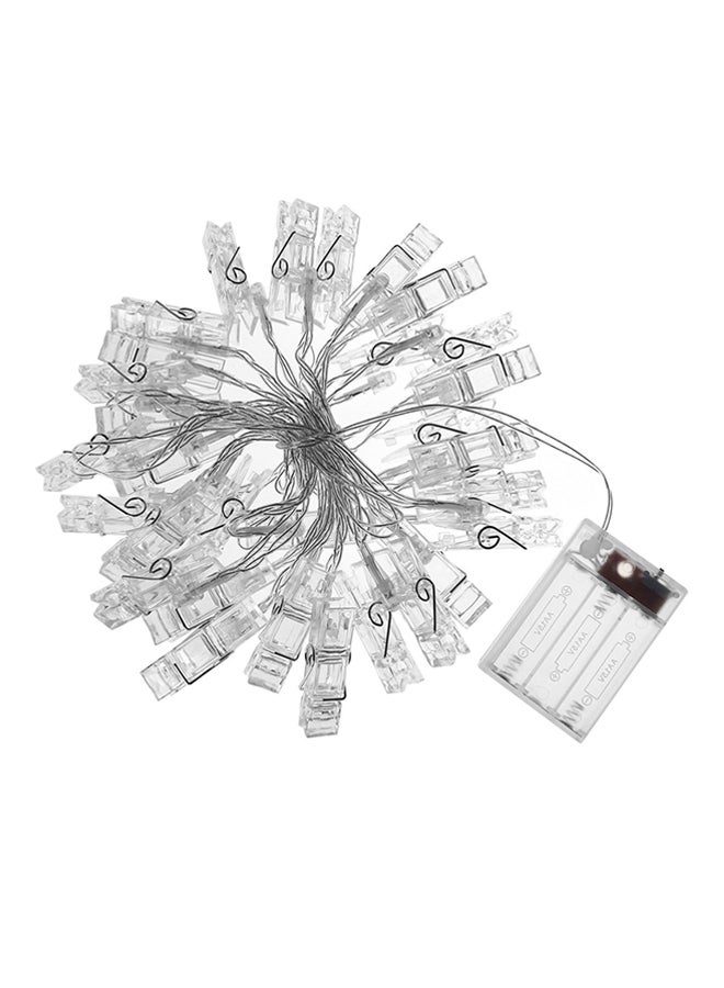 Photo Clip LED Fairy String Light White 20 x 8 x 4centimeter