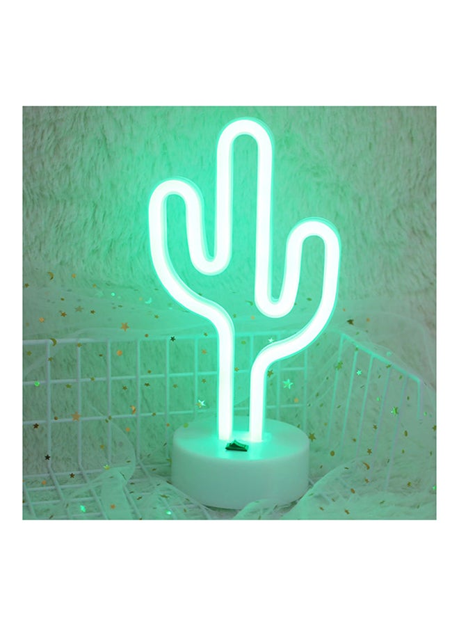 Romantic Neon LED Decorative Lamp Night Light With Holder For Wedding/Party/Bedroom Green 23 x 17 x 6cm 