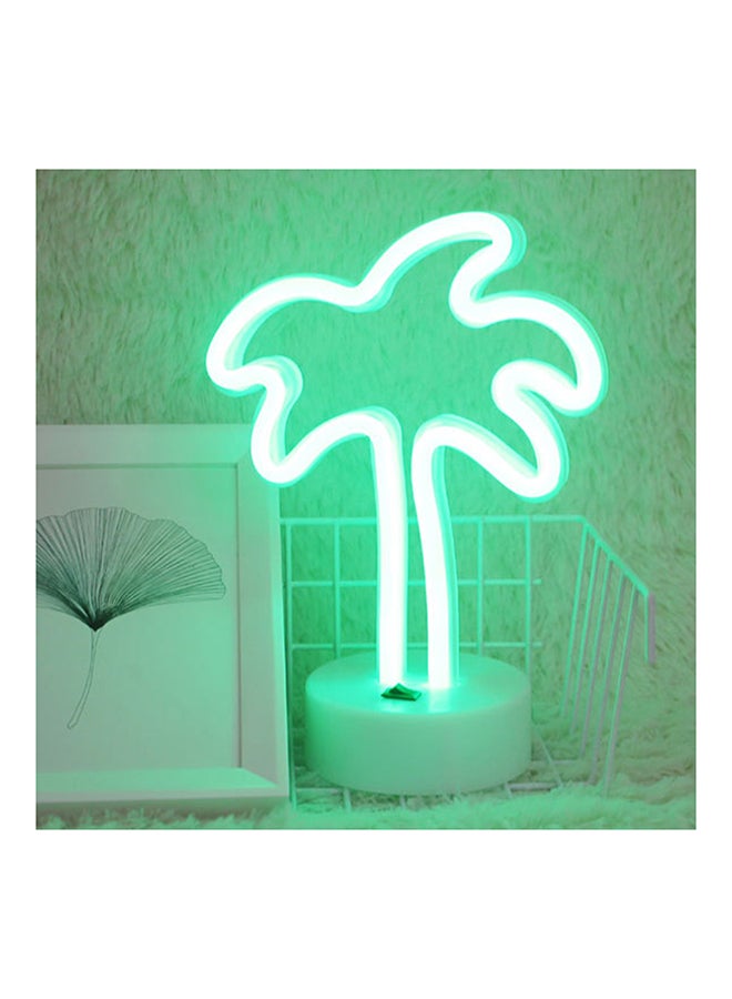Neon LED Warm Fairy Decorative Night Light With Holder Green 41 x 24 x 8cm