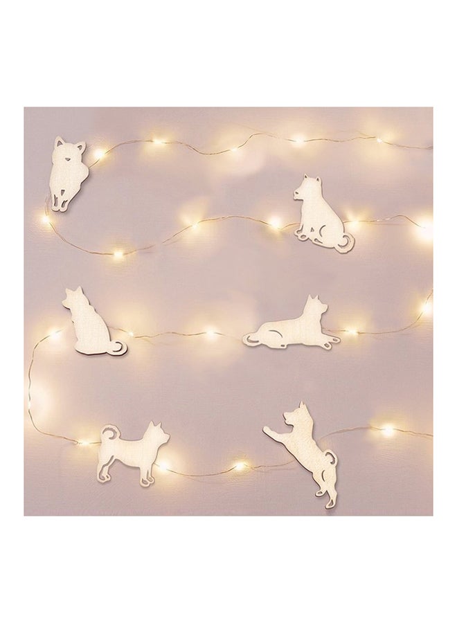 USB LED Copper Wire String Decoration Light Beige 15 x 10 x 5cm  - Image 1