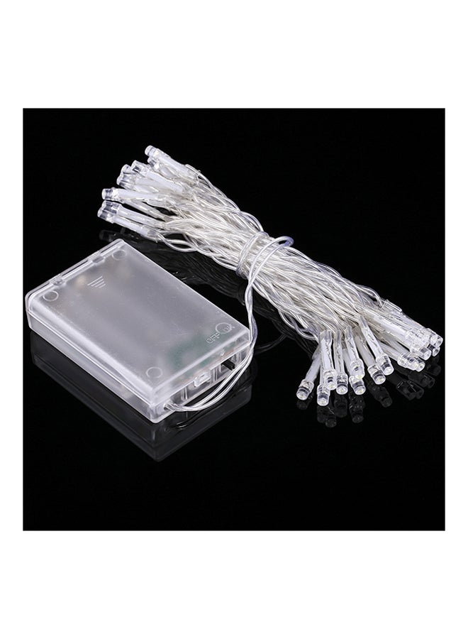 2 Mode LED String Decoration Light Battery Powered Purple 17 x 6 x 3centimeter