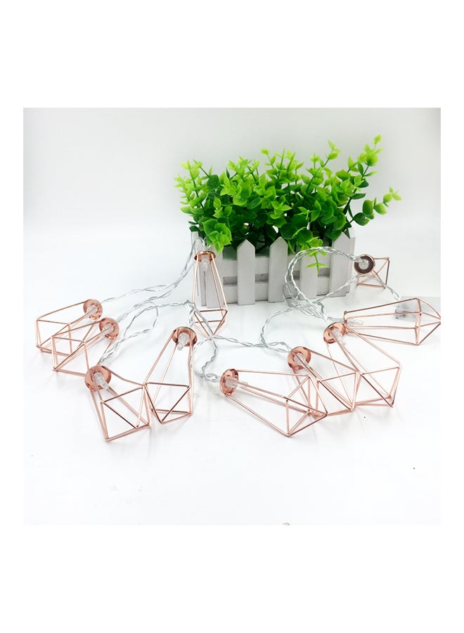 شريط إضاءة بتصميم كلاسيكي رائع مكون من 10 مصابيح LED أزرق 20 x 20 x 25سم 