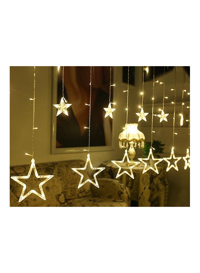 ضوء LED بتصميم نجوم يعمل بجهد 220 فولت أبيض