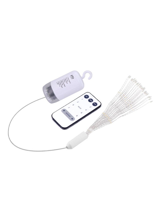 واي دابليو إكس لايت شريط إضاءة LED للزينة بتصميم رائع على شكل الألعاب النارية يعمل بالبطارية أبيض 20 x 6 x 6سم - Image 1