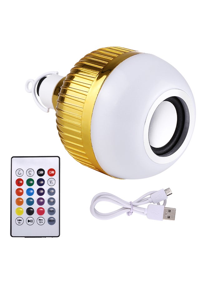 Dimmable LED Bulb USB Charging With Remote Control And Hook White 14 x 10 x 10cm