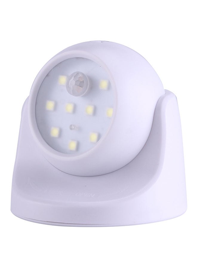 Motion Sensor Detector Security Lamp White 10 x 10 x 10centimeter
