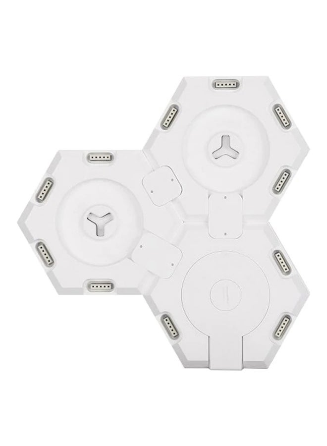 3-Piece Quantum Light With Base Smart App Voice Control White 20 x 18 x 7cm