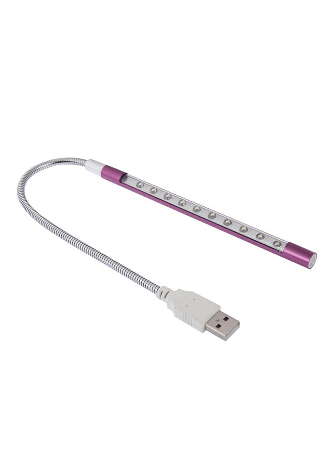 مصباح LED بمنفذ USB ساطع للغاية ومحمول أبيض 25 x 7 x 1سم