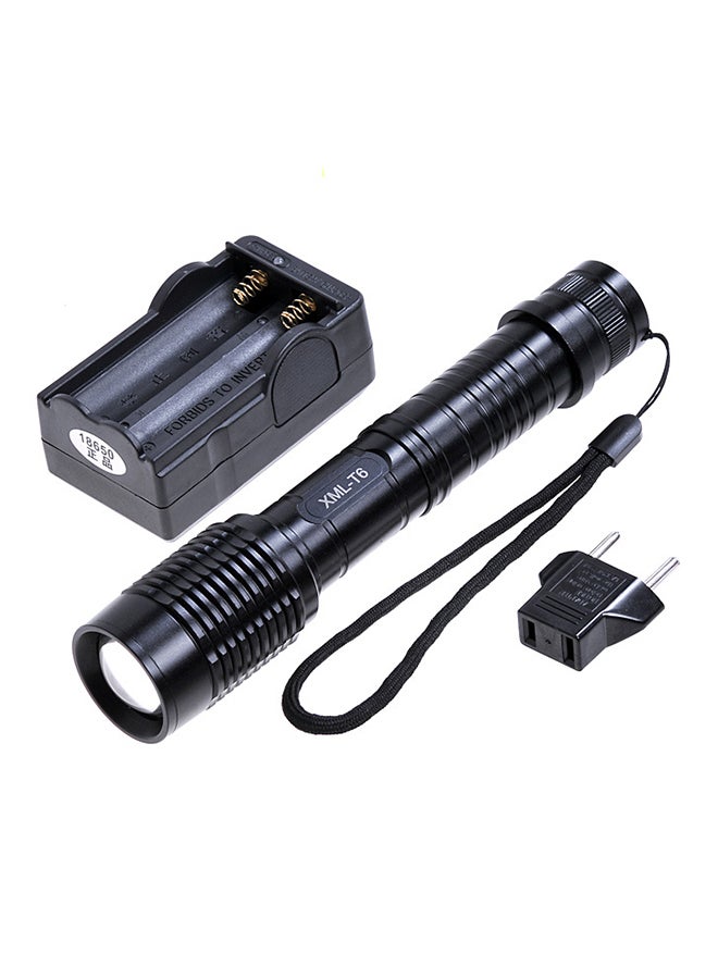 Kx202C LED Convex Lens Flashlight Set White 25 x 17 x 4cm