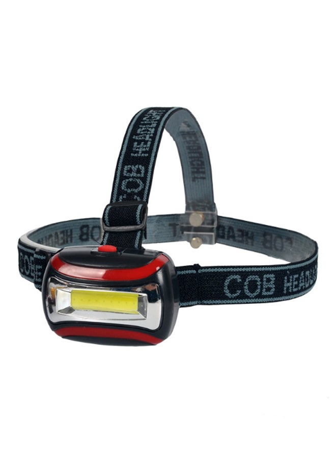 2-Piece Portable Mini Cob LED Headlamp Torch With 3 Lighting Modes White 17 x 12 x 12cm