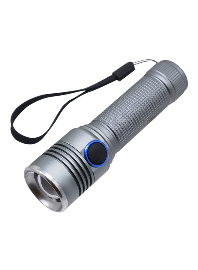 YWXLight - LED Flashlight USB Rechargeable Focusing Torch Light White 16 x 4 x 4cm - Image 1