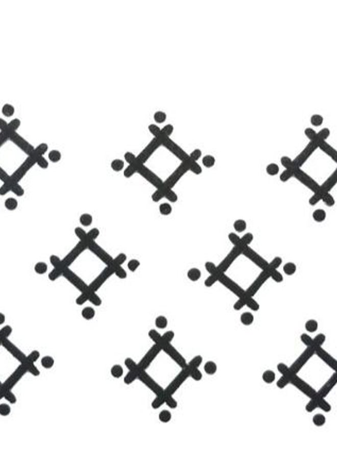 كوميت باسترز مجموعة تصميمات بيندي مزخرفة رائعة أسود - Image 2