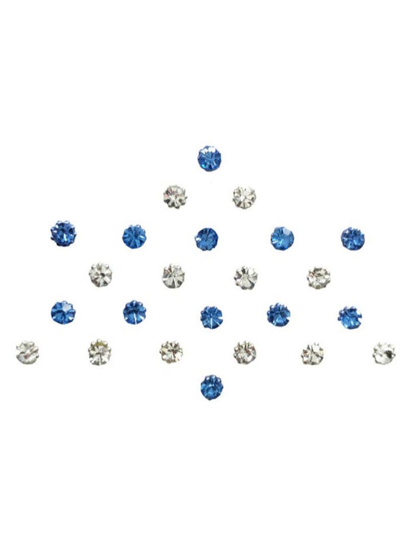 Comet Busters 24-Piece Diamond Collection Bindi Set Blue/Silver - Image 1