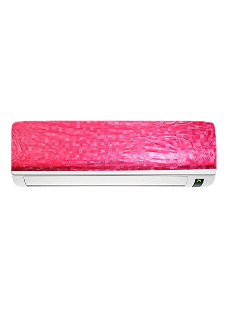 Kuber Industries 2-Piece 1.5 Ton PVC Split Indoor And Outdoor AC Cover Set Red  - Image 1