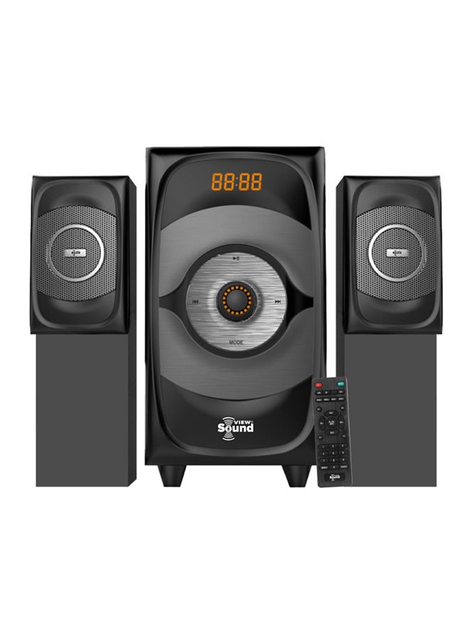 View Sound Remote Control Stereo Subwoofer VS-5500WH Black 