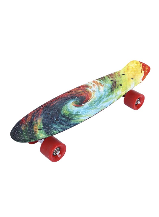 FRIEET Printing Pattern Four-Wheel Street Long Fish Skateboard - Image 1
