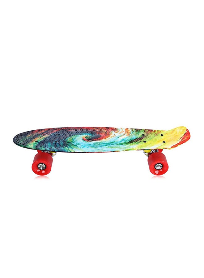 FRIEET Printing Pattern Four-Wheel Street Long Fish Skateboard - Image 2