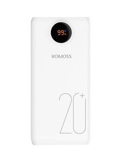 ROMOSS 20000.0 mAh Portable Charger With LED Display SW20 Pro External Battery Pack White  - Image 1