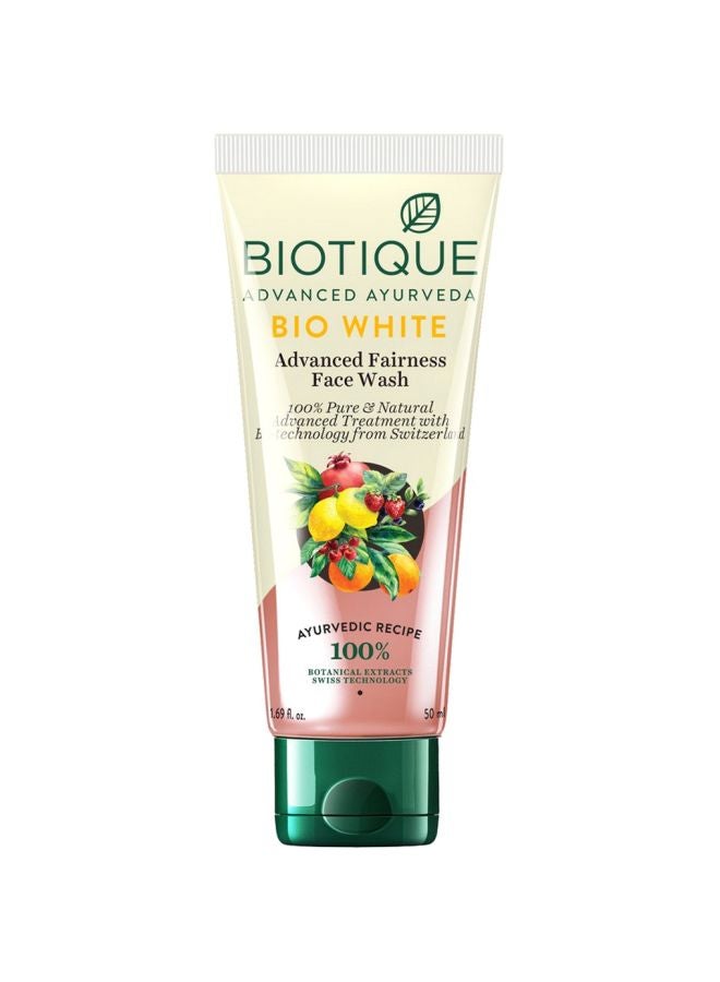 Biotique Bio White Advanced Fairness Face Wash 100ml - Image 1