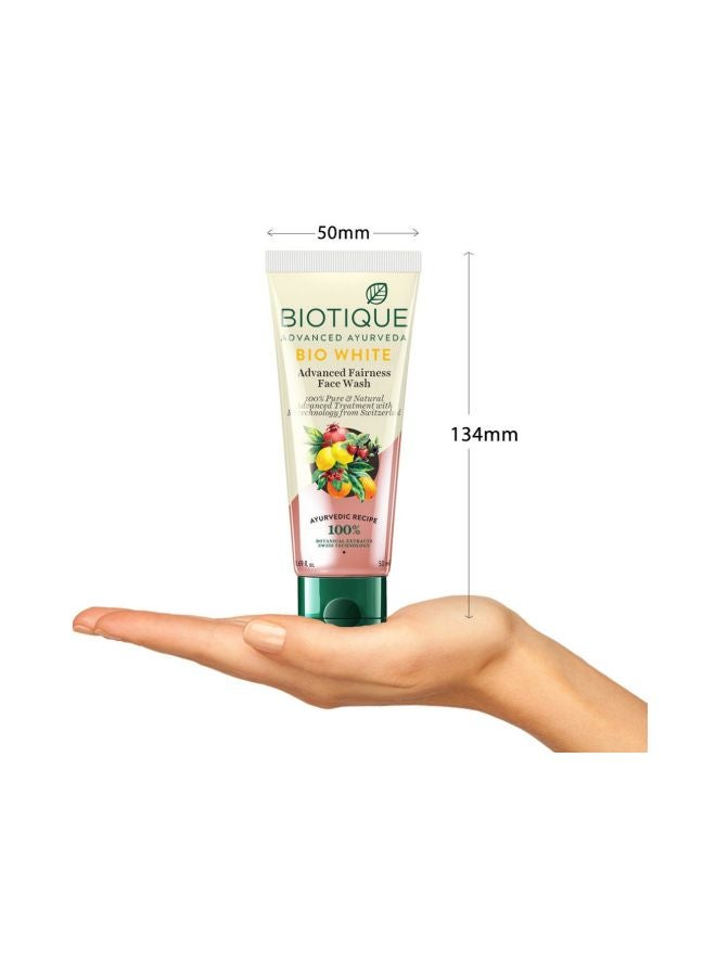Biotique Bio White Advanced Fairness Face Wash 100ml - Image 2