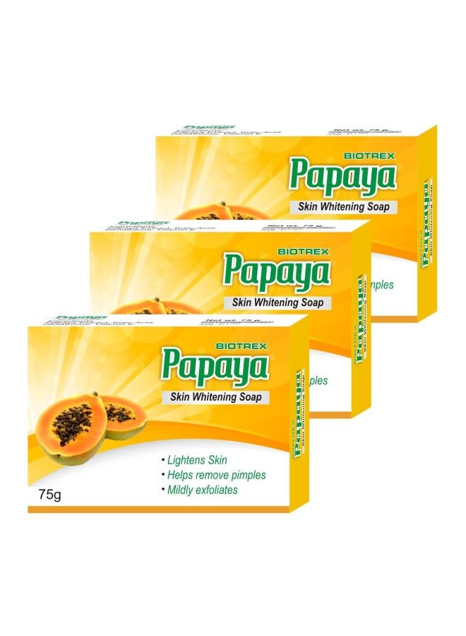 Pack Of 3 Papaya Skin Whitening Soap 75grams - v1566805657/N29280194A_1