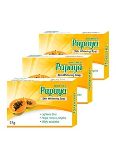 Pack Of 3 Papaya Skin Whitening Soap 75grams