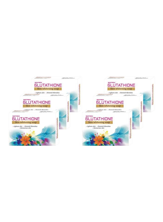 Biotrex Nutraceuticals Pack Of 6 Glutathione Skin Whitening Soap 75grams - Image 1