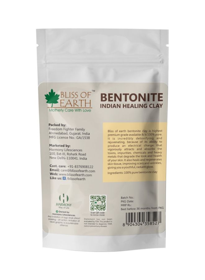 BLISS OF EARTH Bentonite Clay Powder Face Mask 100grams  - Image 3