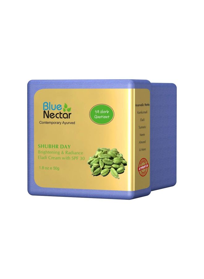 Blue Nectar Shubhr Day Brightening And Radiance Eladi Cream SPF30 50grams - Image 3