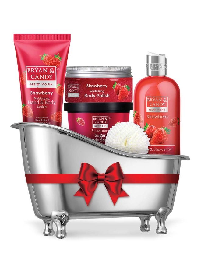 BRYAN & CANDY 4-Piece Strawberry Bath And Body Essentials Set  - Image 2