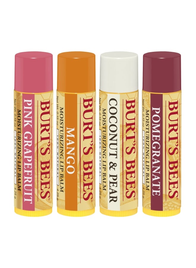 بيرتس بيز مجموعة مرطبات للشفاه تتكون من 4 قطع 4.25جرام - Image 1