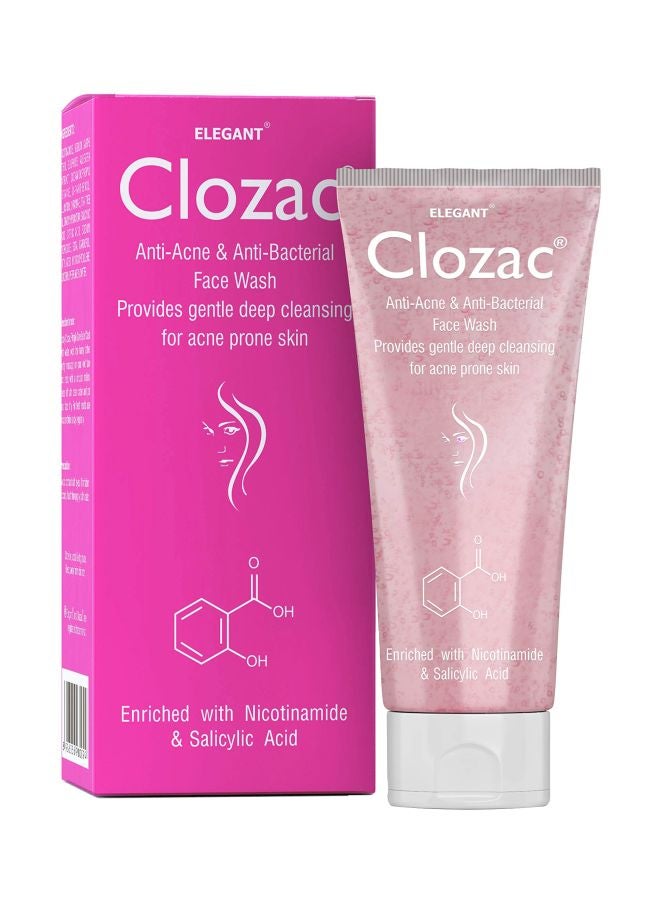 clozac Pack Of 2 Anti Acne And Anti Bacterial Face Wash - Image 1