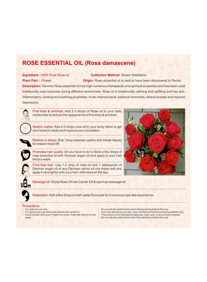 Devinez Rose Essential Oil 100ml  - Image 2