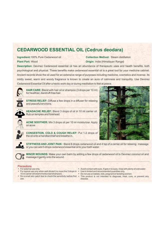 Devinez Cedarwood Essential Oil 500ml - Image 3