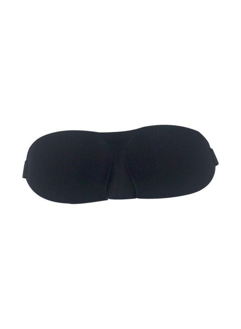 Memory Foam Padded Sleeping Eye Mask Black
