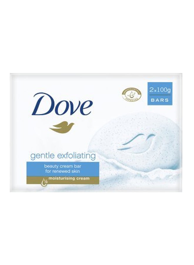 Dove 2-Piece Gentle Exfoliation Beauty Cream Bar Soap Set 50ml