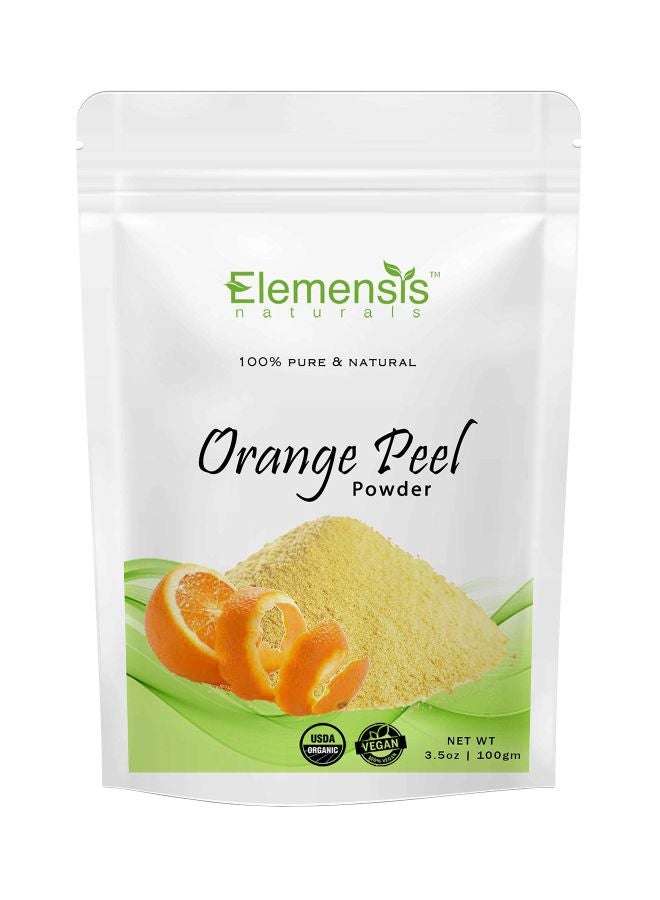 Elemensis Naturals - 100% Pure And Natural Orange Fruit Peel Organic Powder 100grams - Image 1