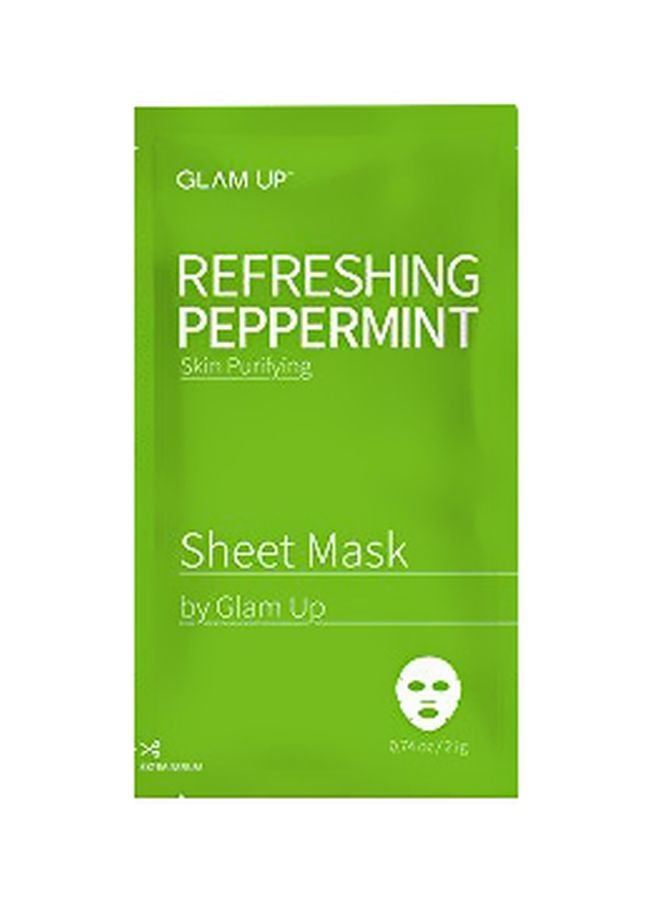 Glam Up 10-Piece Refreshing Peppermint Sheet Mask - Image 1