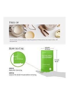 Glam Up 10-Piece Refreshing Peppermint Sheet Mask  - Image 4