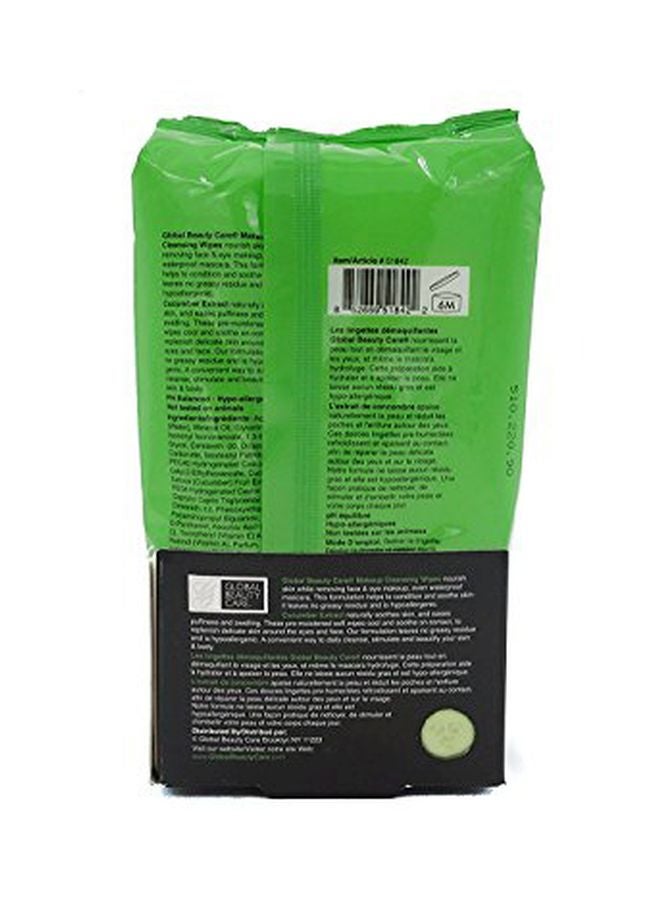 Global Beauty Care 60-Piece Extract Makeup Wipes White - Image 2