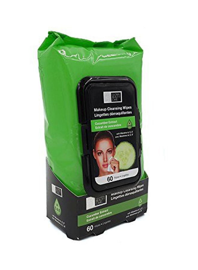 Global Beauty Care 60-Piece Extract Makeup Wipes White - Image 3