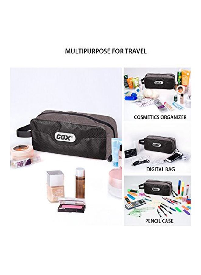 GOX Premium Toiletry Bag Black/Grey - Image 2